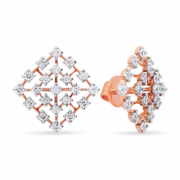 Celestial Charm Diamond Pendant and Earrings - Image 2