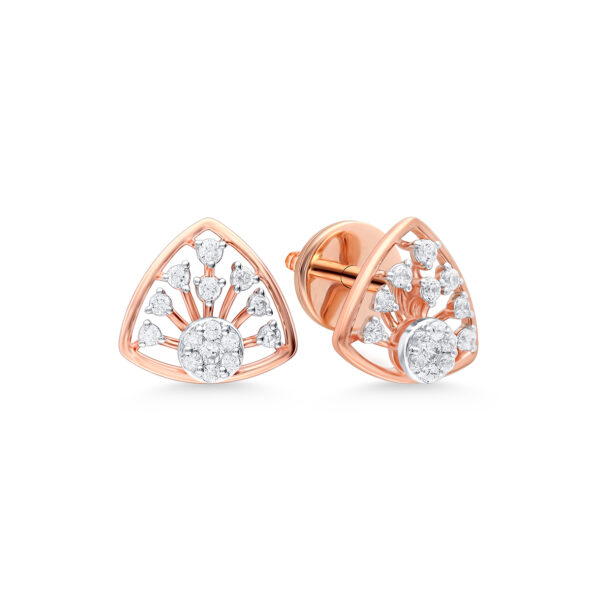 Cosmic Harmony Diamond Pendant and Earrings Set - Image 2