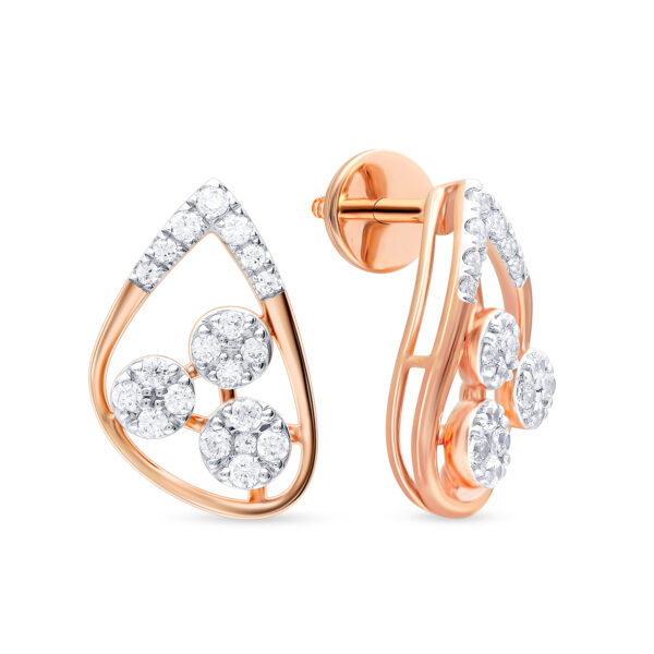 Starlight Reverie Diamond Pendant with Earring - Image 2