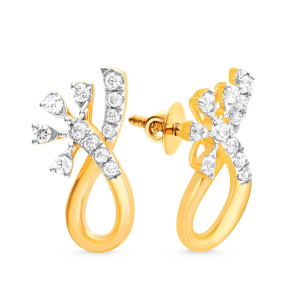 Harmonic Reflections Diamond Pendant with Earring - Image 2