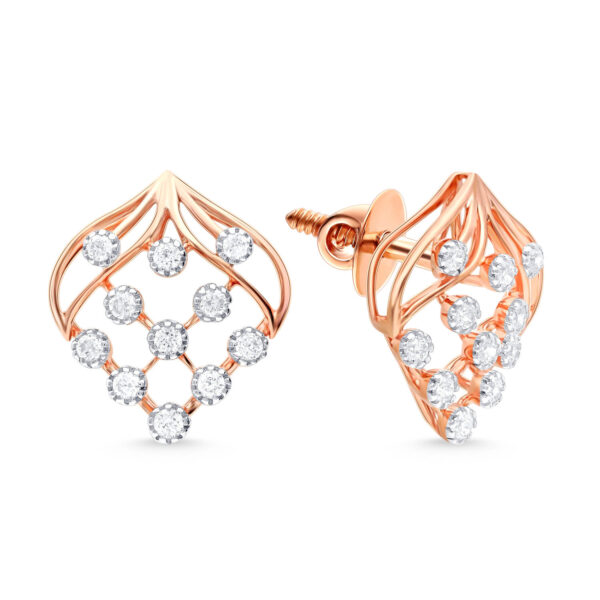 Fleeting Stardust Diamond Pendant with Earring Set - Image 2