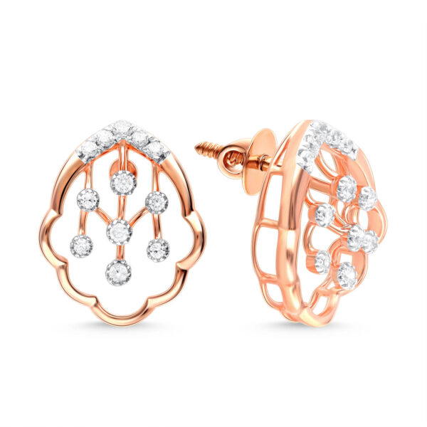 Echoing Radiance Diamond Pendant with Earring - Image 2