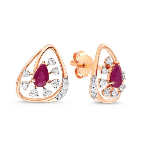 Mystic Aura Diamond Pendant with Earring Set - Image 2