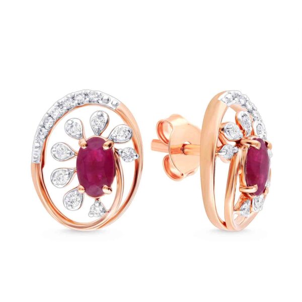 Elysian Glow Diamond Pendant with Earring Set - Image 2