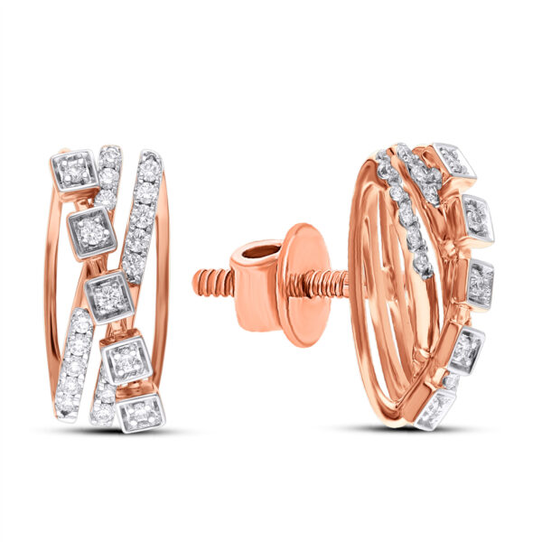 Divine Sparkle Diamond Pendant with Earring - Image 2