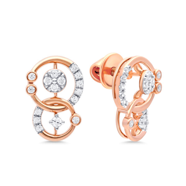 Aetherial Charm Diamond Pendant with Earring Set - Image 2