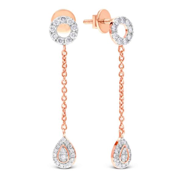 Celestial Harmony Diamond Pendant and Earrings Set - Image 2