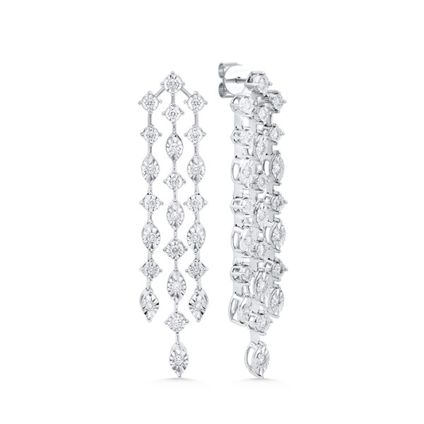 Starlit Blossom Diamond Necklace Set - Image 2