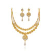Amber Radiance Gold Necklace Set