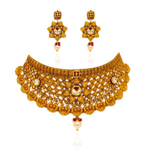 Antique Allure Gold Choker Set