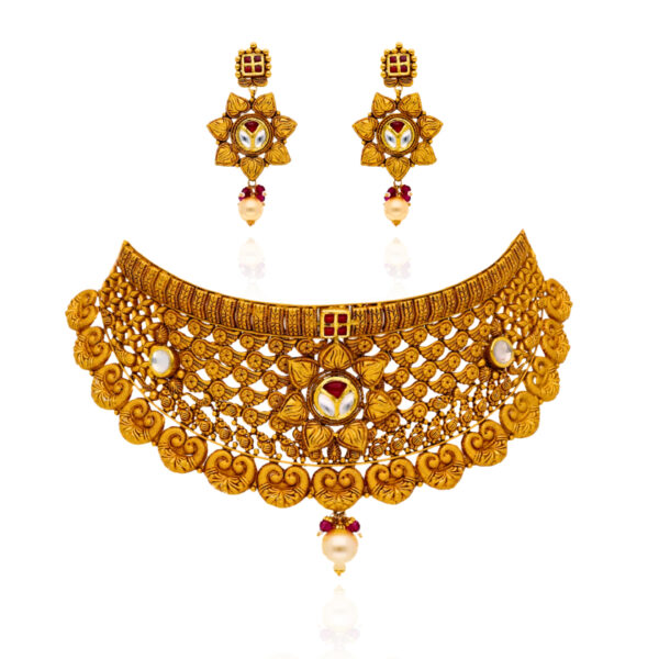 Antique Allure Gold Choker Set