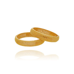 Artistic Aura Gold Bangles