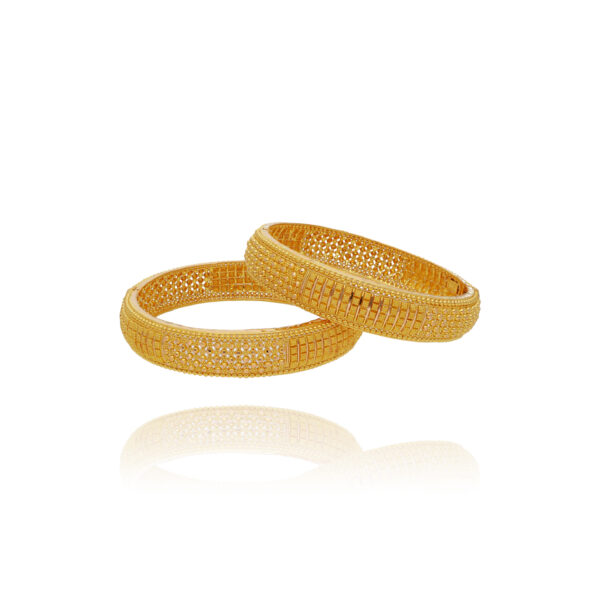 Artistic Aura Gold Bangles