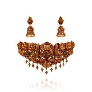 Auric Allure Gold Choker Set