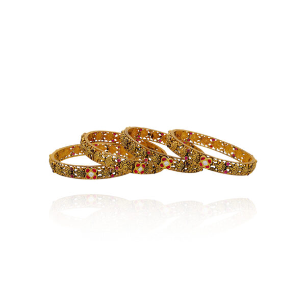 Auric Embrace Gold Bangles