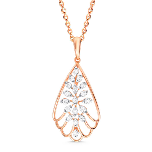 Aurum Aurora Diamond Pendant with Earring Set