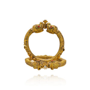 Blooming Glow Gold Bangles