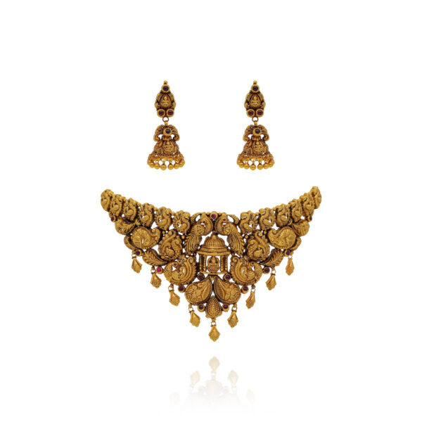 Blossom Aura Gold Choker Set