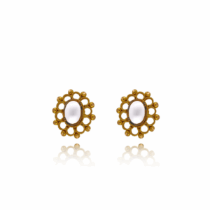 Blossom Bling Gold Tops Earrings