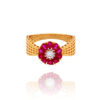 Blossom Glow Ring - Timeless Beauty in Gold