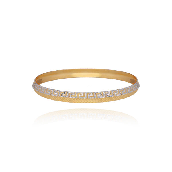 Bold Emblem Gold Kada for Men