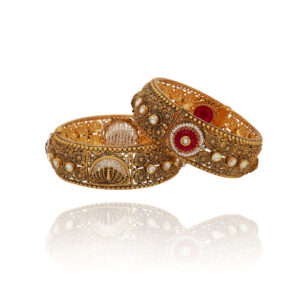 Bridal Blessing  Antique Gold Bangles