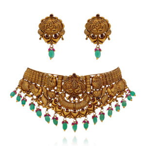 Bride's Treasure Elegant Gold Temple Choker