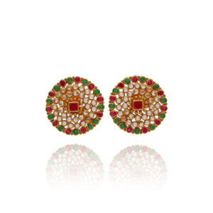 Bright Pebble Gold Tops Earrings for Women