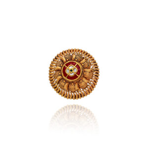 Brilliant Charm Gold Cocktail Ring for Women