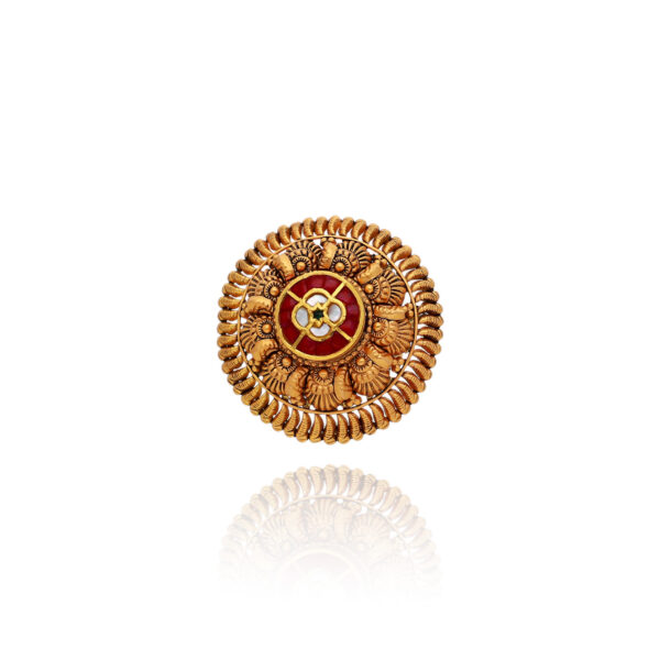 Brilliant Charm Gold Cocktail Ring for Women