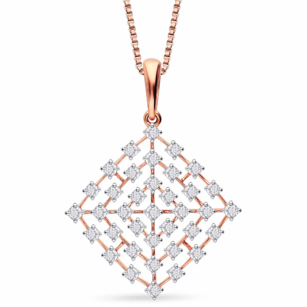 Celestial Charm Diamond Pendant and Earrings