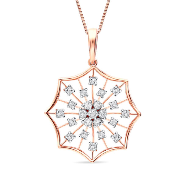 Celestial Whispers Diamond Pendant and Earring Set