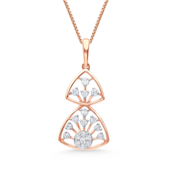 Cosmic Harmony Diamond Pendant and Earrings Set
