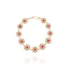 Crafted Gleam Gold Tennis Bracelet for Women
