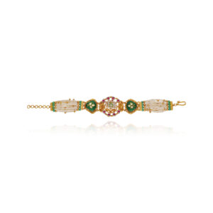 Crafted Serenity Gold Tennis Bracelet for Women