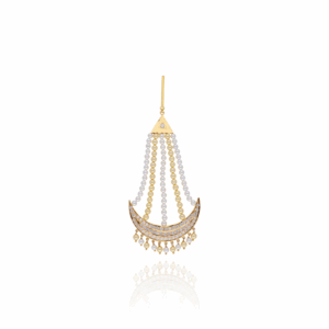 Crowned Beauty Gold Jhummar