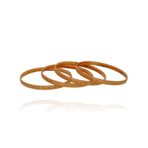 Curve & Glow Gold Bangles