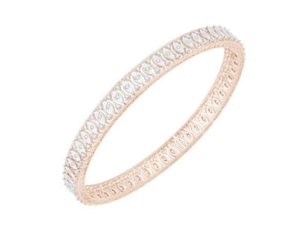 Dazzle in Every Curve Diamond Bangle