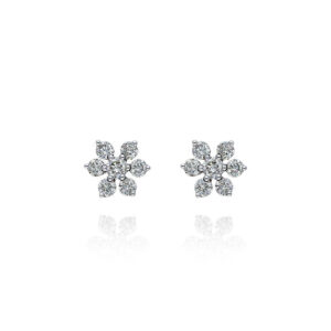 Designer Diamond Nose Pin with a Creative Twist