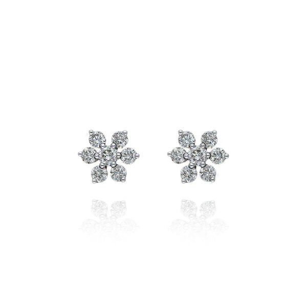 Designer Diamond Nose Pin with a Creative Twist