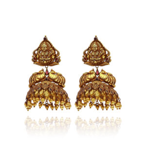 Divine Essence Gold Temple Earring