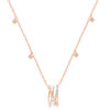Divine Sparkle Diamond Pendant with Earring