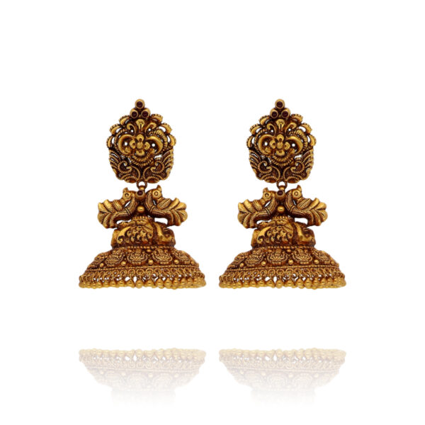 Divinity in Gold Temple Earring