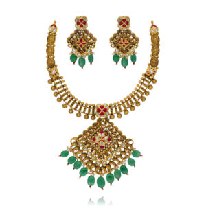 Echoes of Elegance Antique Gold Necklace