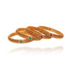Echoes of the Past Luxurious Gold Antique Bangles