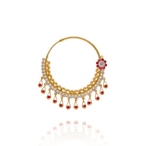 Elegant Twirl Gold Nath