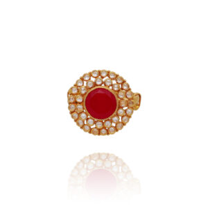 Ember Shine Gold Cocktail Ring
