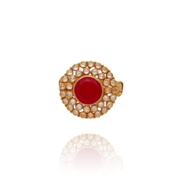 Ember Shine Gold Cocktail Ring
