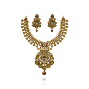 Empress Elegance Gold Necklace Set