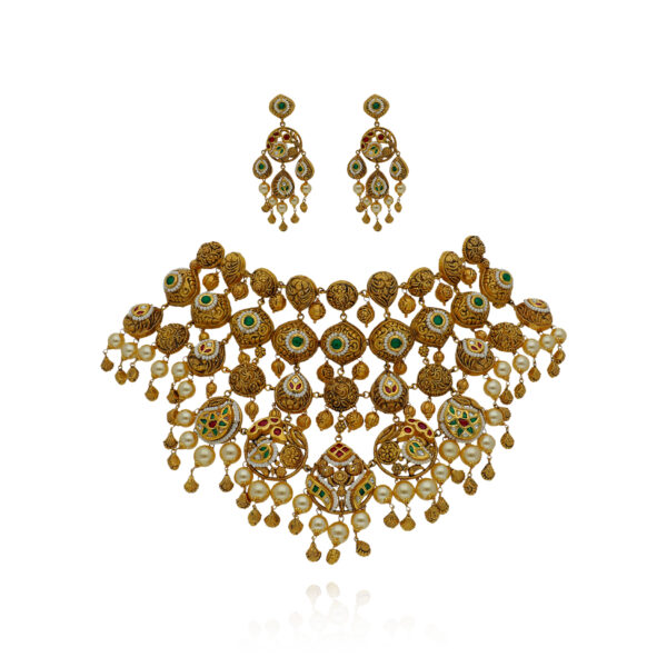 Enchanted Edge Gold Choker Set